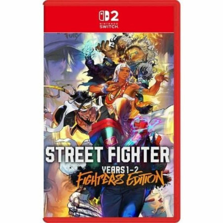 Portada del videojuego Street Fighter 6 para Nintendo Switch con personajes icónicos en acción