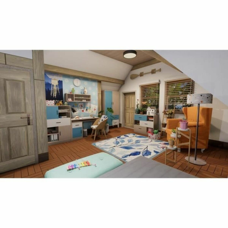 Captura de pantalla de House Flipper 2 en PlayStation 5 mostrando una renovación de interiores