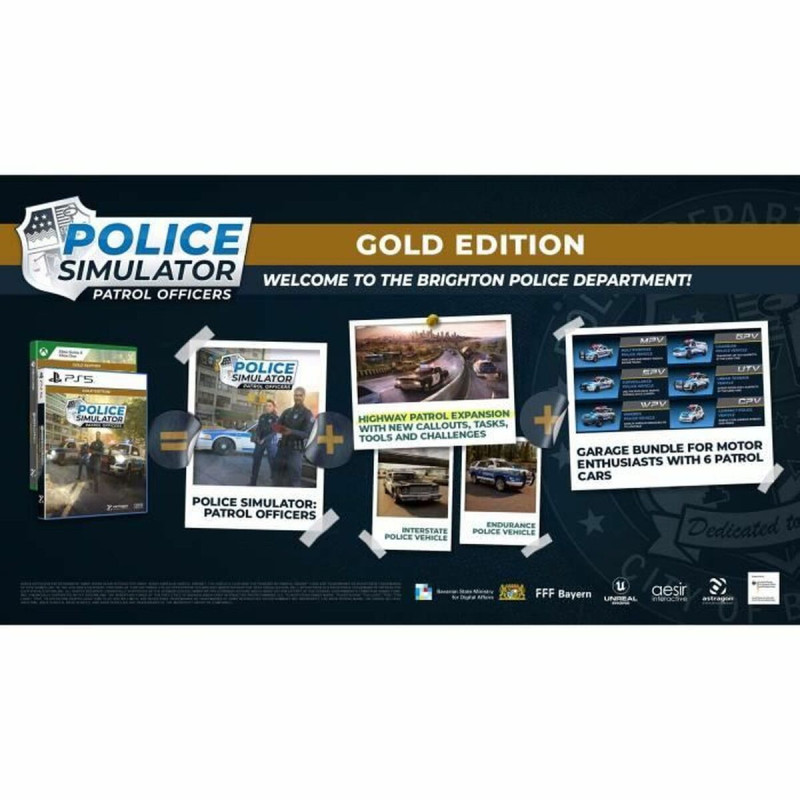 Captura de pantalla de Police Simulator: Patrol Officers en PlayStation 5 mostrando acción policial en la ciudad.