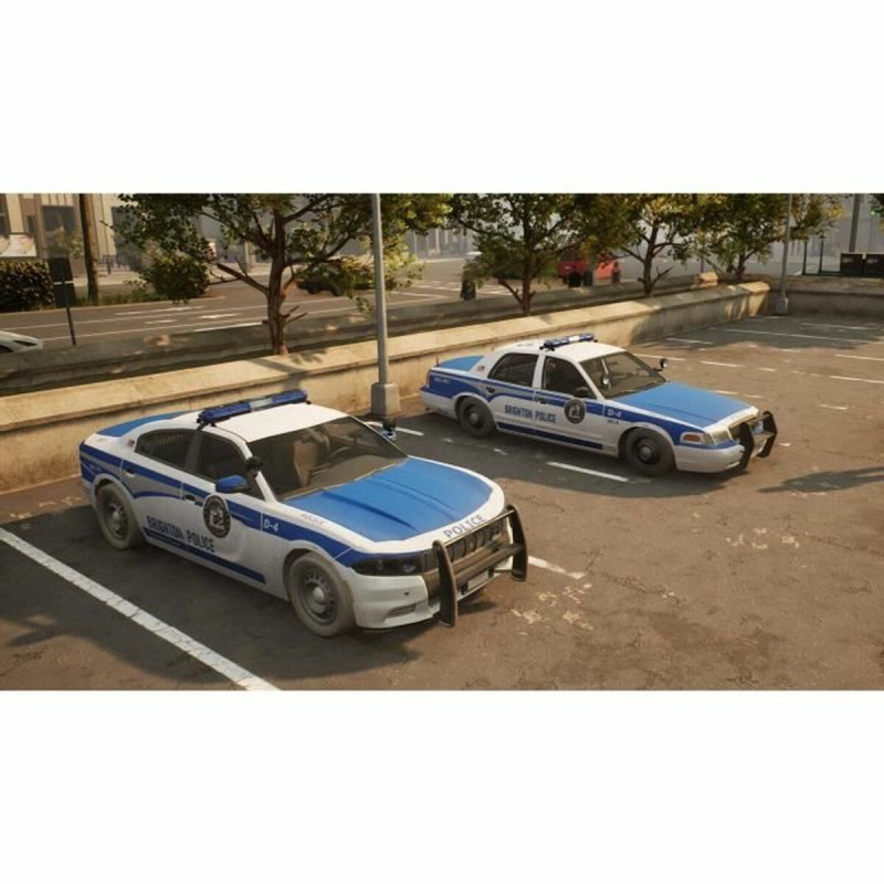 Captura de pantalla de Police Simulator: Patrol Officers en PlayStation 5 mostrando una escena de patrullaje urbano