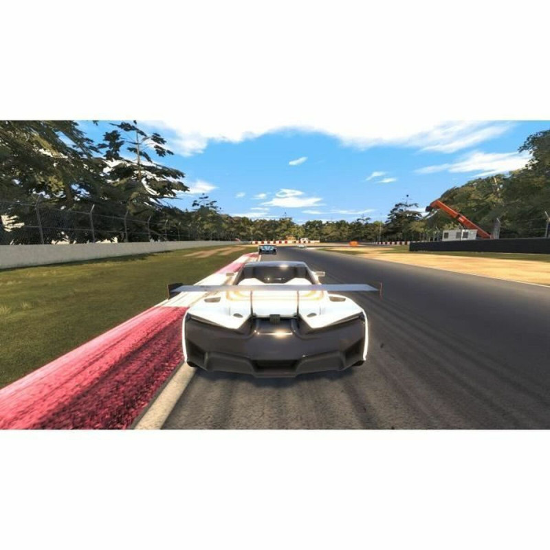 Captura de pantalla de Hot Lap Racing para Nintendo Switch mostrando una emocionante carrera en pista