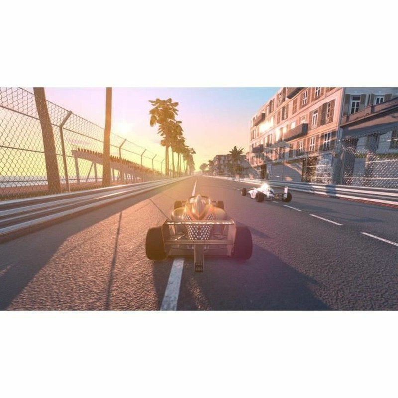 Captura de pantalla de Hot Lap Racing para Nintendo Switch mostrando una emocionante carrera en pista