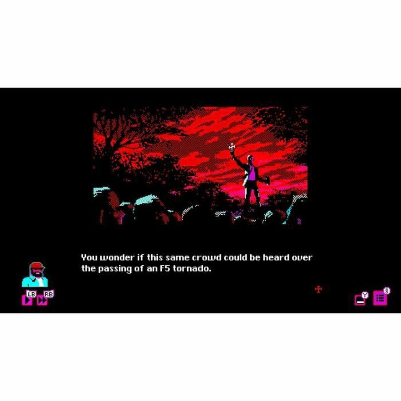 Captura de pantalla de Varney Lake Rainy Knight Mothmen 1966 para PlayStation 5 mostrando una escena de juego intrigante