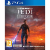 Portada del videojuego Star Wars Jedi Survivor para PlayStation 4 con diseño épico y personajes destacados