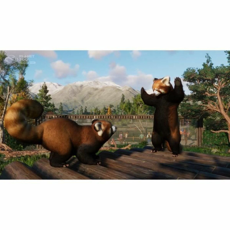 Captura de pantalla del videojuego Planet Zoo para Xbox mostrando un zoológico en construcción