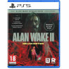 Portada del videojuego Alan Wake 2 - Deluxe Edition para PlayStation 5 con diseño atractivo y colores oscuros