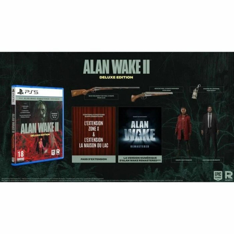 Captura de pantalla de Alan Wake 2 - Deluxe Edition para PlayStation 5 mostrando una escena de juego intensa