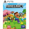 Portada del videojuego Minecraft para PlayStation 5 con gráficos coloridos y personajes icónicos del juego.