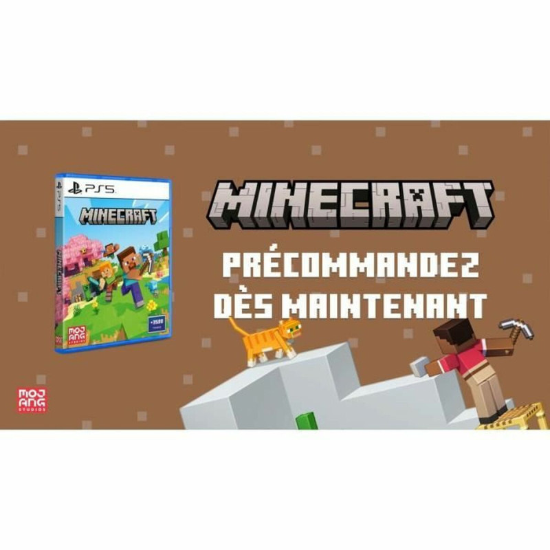 Captura de pantalla de Minecraft para PlayStation 5 mostrando el mundo en construcción