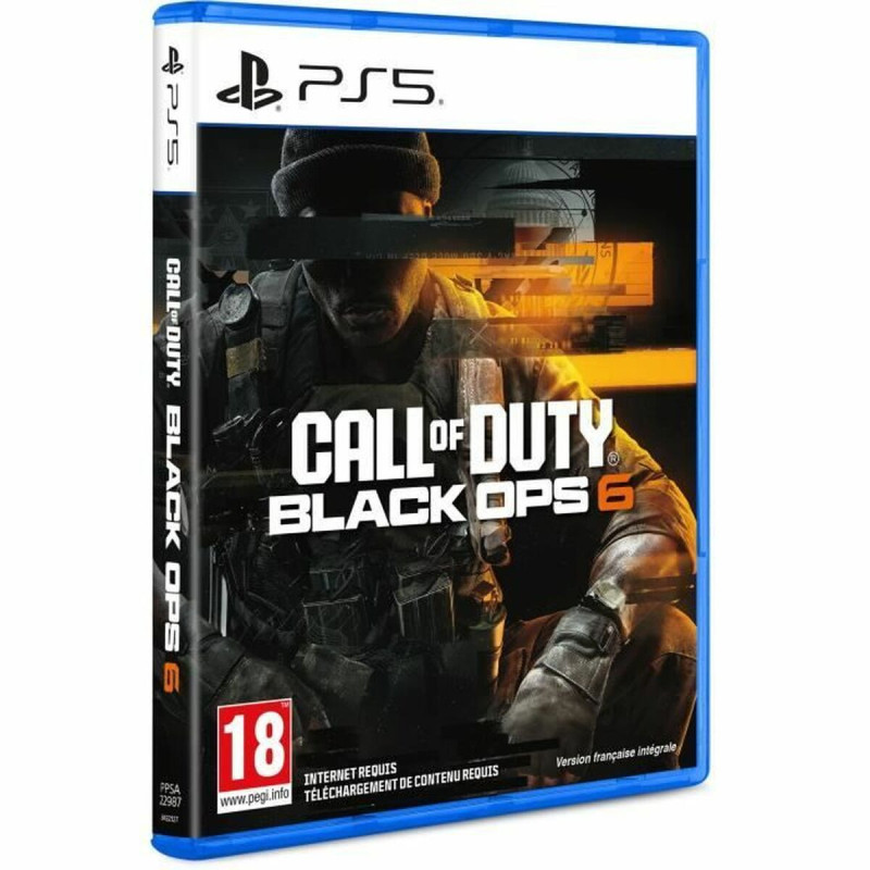 Portada del videojuego Call of Duty Black Ops 6 para PlayStation 5 con diseño emocionante y personajes icónicos