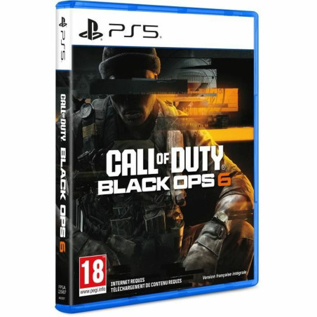 Portada del videojuego Call of Duty Black Ops 6 para PlayStation 5 con diseño emocionante y personajes icónicos