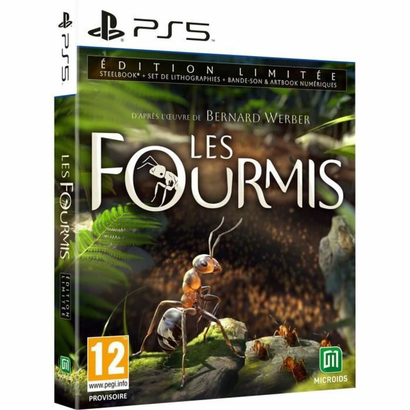 Portada del videojuego Les Fourmis para PlayStation 5 con diseño atractivo y colorido