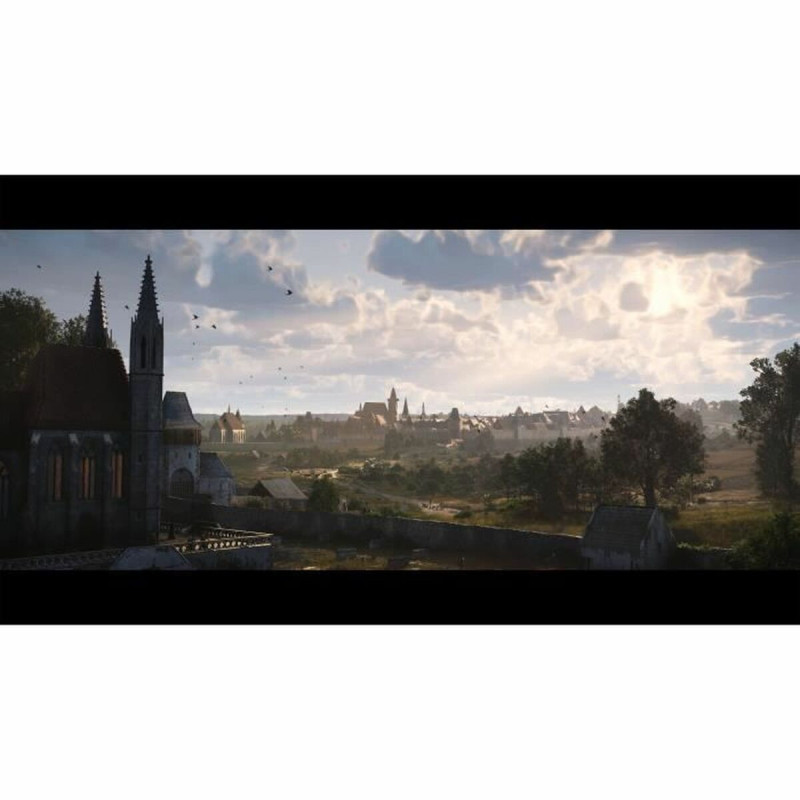 Captura de pantalla de Kingdom Come: Deliverance II en PlayStation 5 mostrando un paisaje medieval detallado