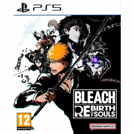 Portada del videojuego BLEACH: REBIRTH OF SOULS para PlayStation 5 con personajes icónicos de la serie