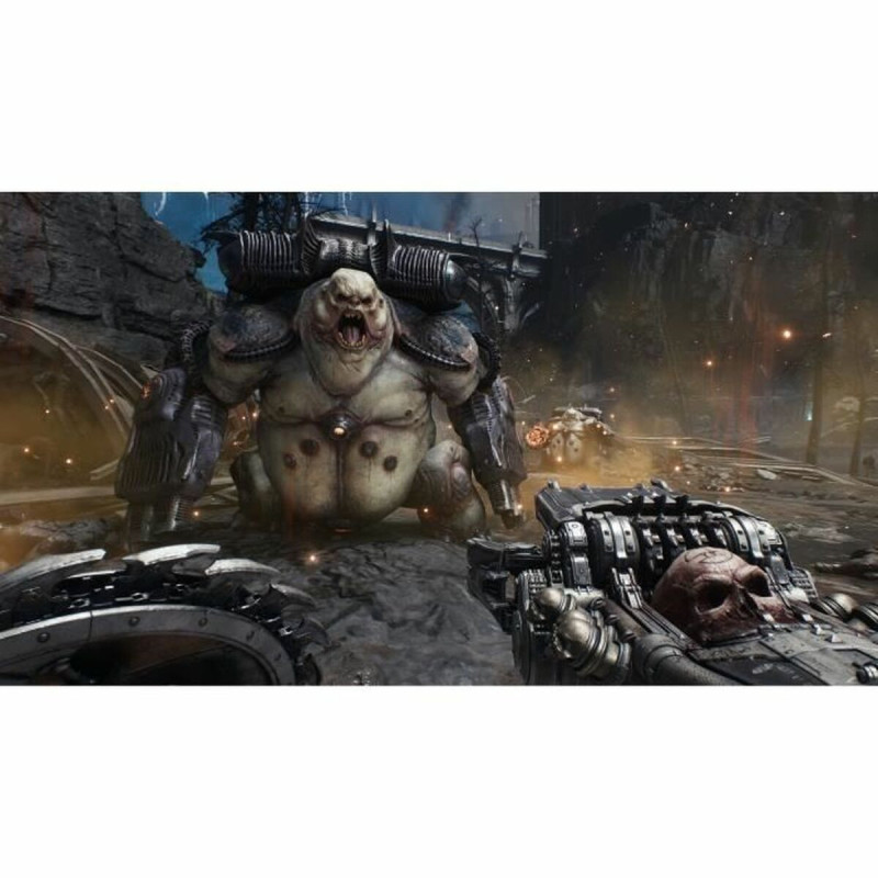 Portada del videojuego DOOM: THE DARK AGES para Xbox con diseño impactante y personajes emblemáticos.