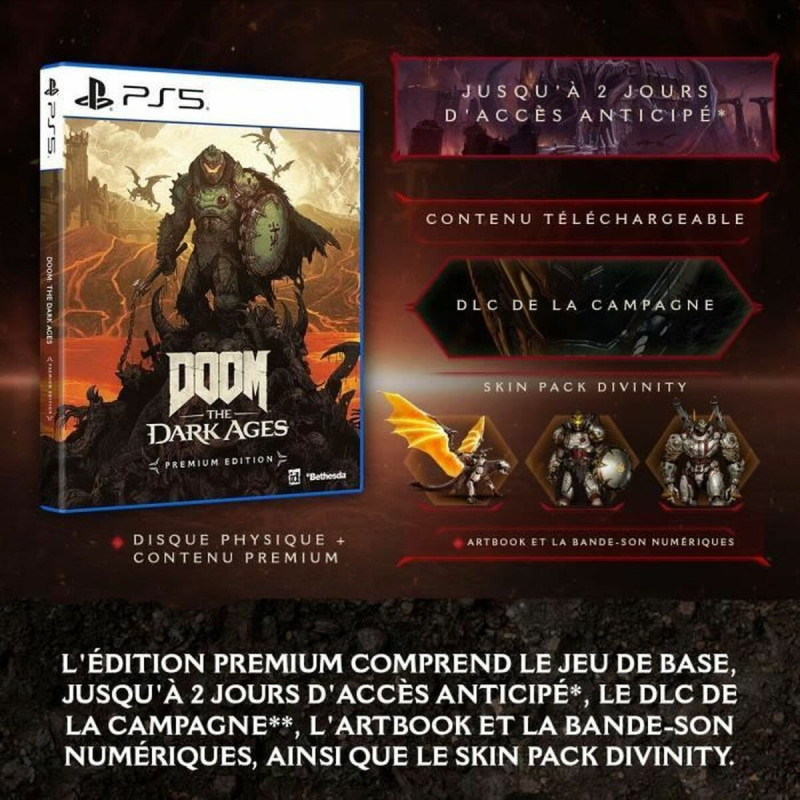 Portada del videojuego DOOM: THE DARK AGES para PlayStation 5 en alta resolución