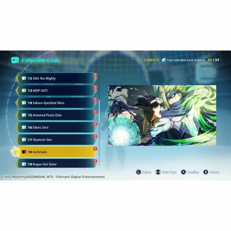 Edens Zero - Edición Día Uno para Xbox, captura de pantalla del juego mostrando personajes y escenarios.