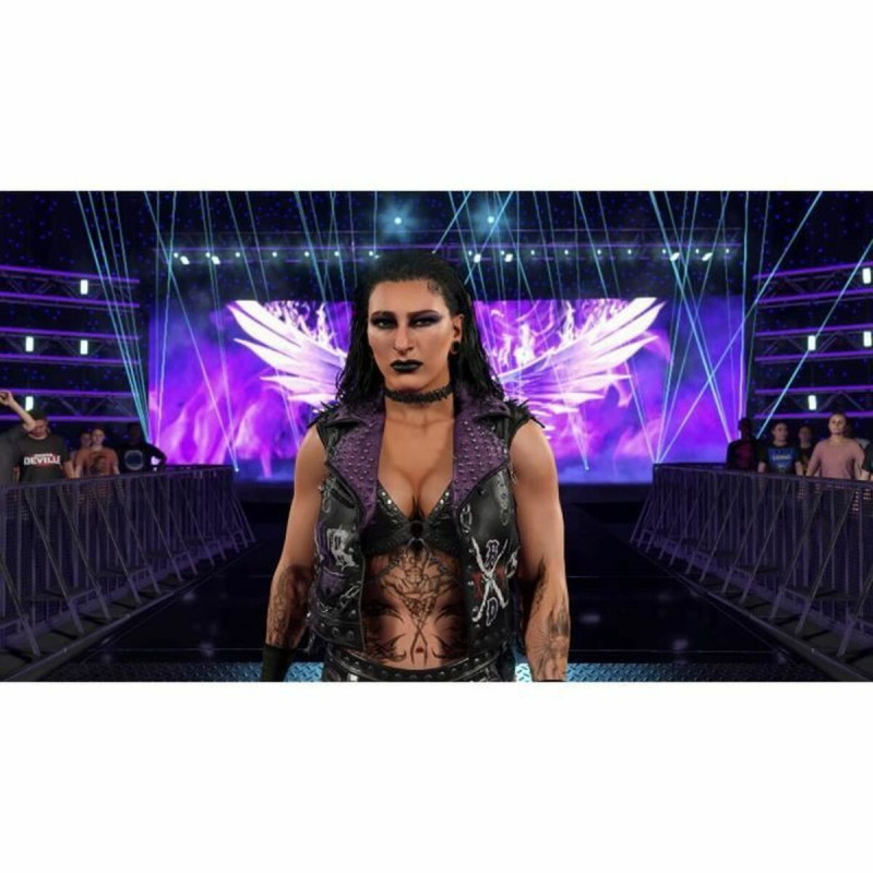 Portada de WWE 2K23 para Nintendo Switch mostrando a los luchadores en acción