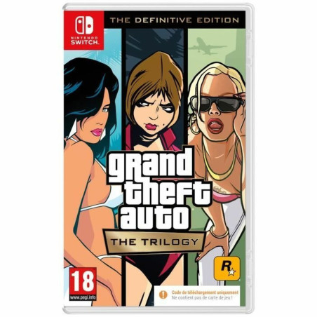 Portada del videojuego Grand Theft Auto: The Trilogy para Nintendo Switch