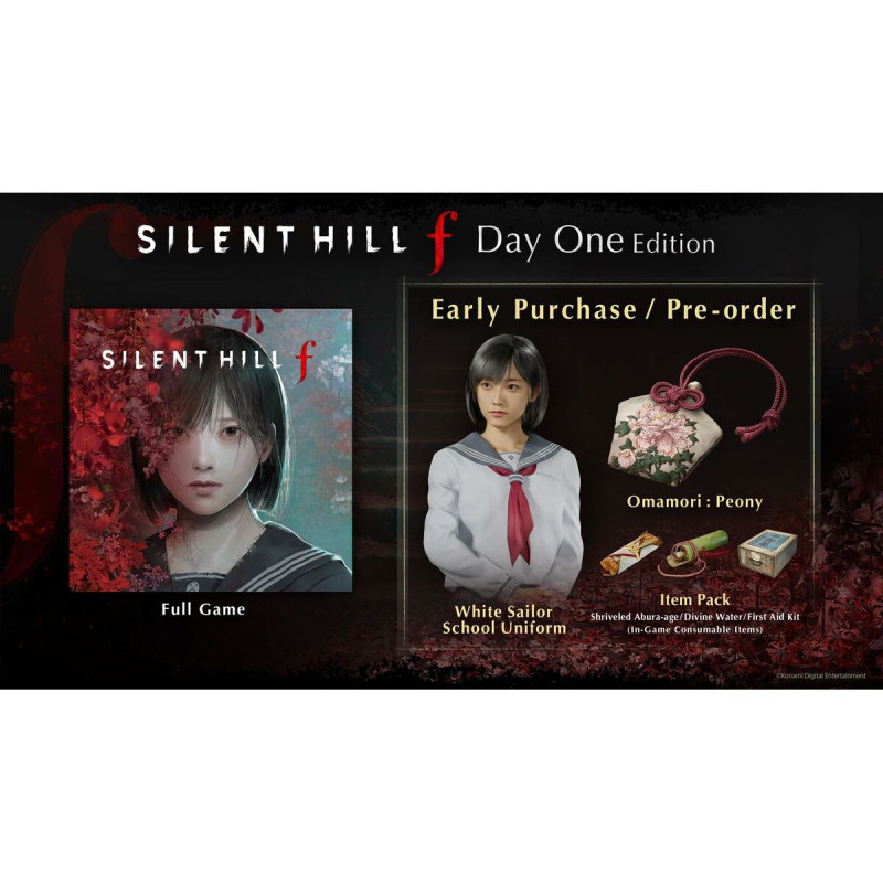 Portada del videojuego Silent Hill F para Xbox con diseño inquietante y atmosférico