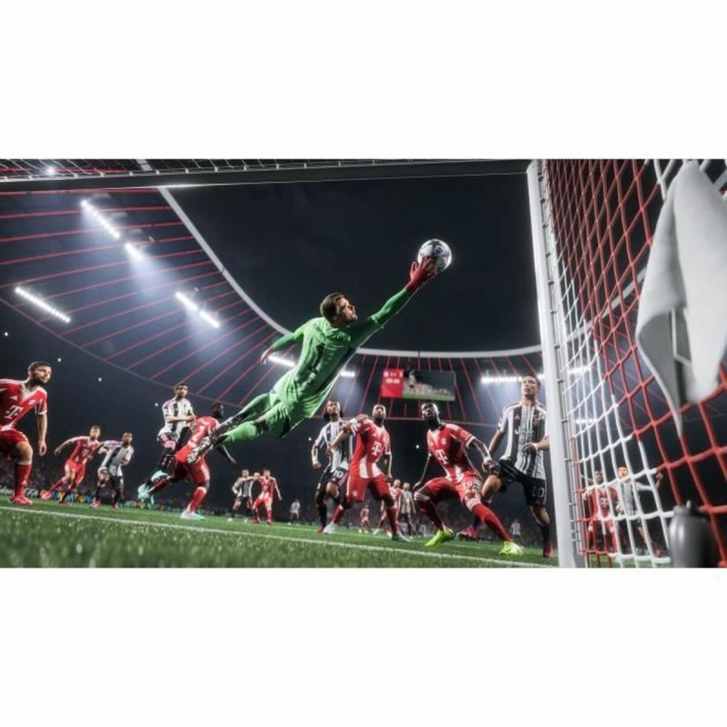 Captura de pantalla de EA SPORTS FC 26 en Nintendo Switch mostrando jugadas emocionantes del juego