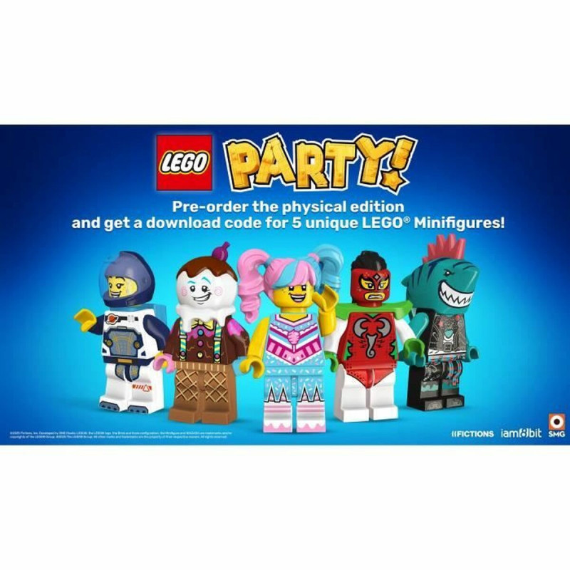 Portada del videojuego LEGO PARTY! para Nintendo Switch en colorido diseño divertido