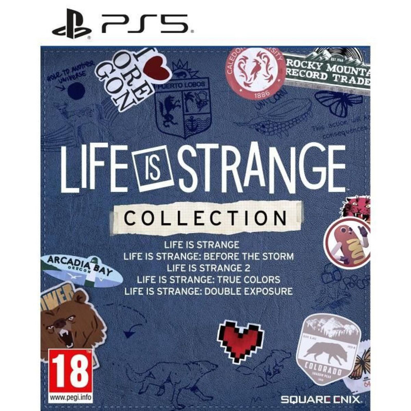 Portada del videojuego Life is Strange Collection para PlayStation 5 con personajes y elementos destacados del juego