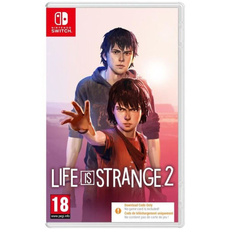 Portada del videojuego Life is Strange 2 para Nintendo Switch con diseño atractivo y personajes principales