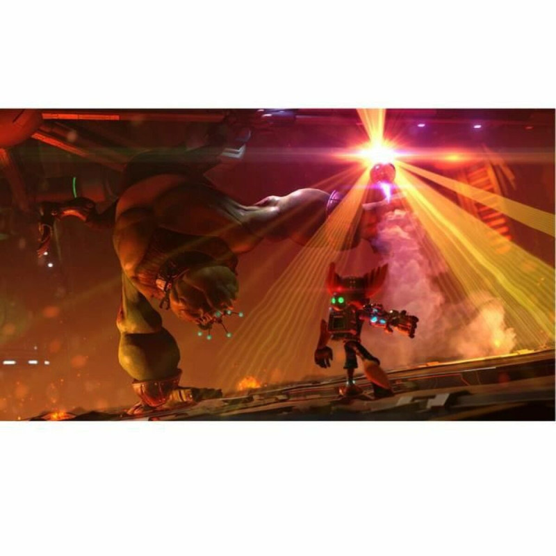 Captura de pantalla de Ratchet & Clank para PlayStation 4 mostrando acción del juego
