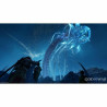 Captura de pantalla de God of War: Ragnarök en PlayStation 5 mostrando una intensa batalla en el juego
