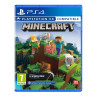 Portada del videojuego Minecraft para PlayStation 4 con gráficos coloridos y personajes icónicos del juego