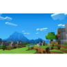 Captura de pantalla de Minecraft en PlayStation 4 mostrando un paisaje creativo