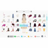 Captura de pantalla de Fashion Dreamer para Nintendo Switch mostrando una escena de juego creativa