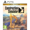 Portada del videojuego Construction Simulator para PlayStation 5 con gráficos realistas y maquinaria de construcción