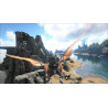 Captura de pantalla del gameplay de ARK: SURVIVAL EVOLVED para PlayStation 4 mostrando acción en el mundo prehistórico.