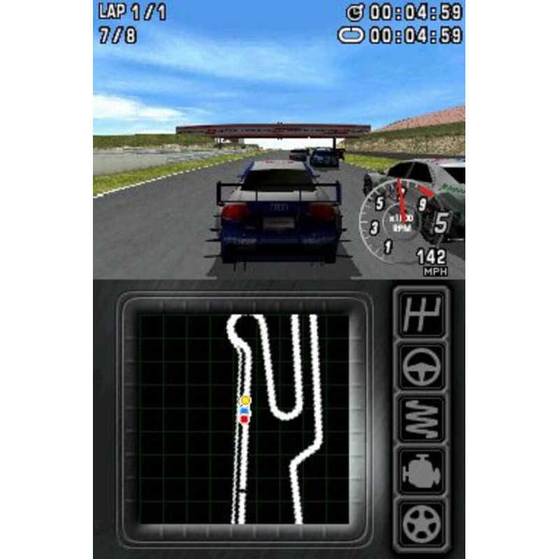 Captura de pantalla del gameplay de Gran Turismo 7 en PlayStation 4 mostrando una carrera emocionante