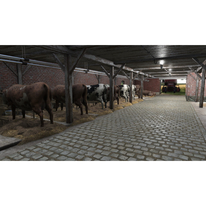 Captura de pantalla del gameplay de Farmers Dynasty para Nintendo Switch mostrando la jugabilidad en el campo.