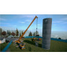 Captura de pantalla del gameplay de Construction Simulator 4 para Nintendo Switch mostrando acción en la construcción