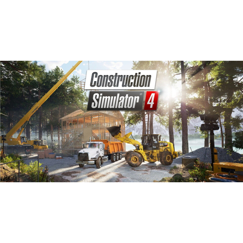 Captura de pantalla del gameplay de Construction Simulator 4 para Nintendo Switch mostrando una construcción en progreso