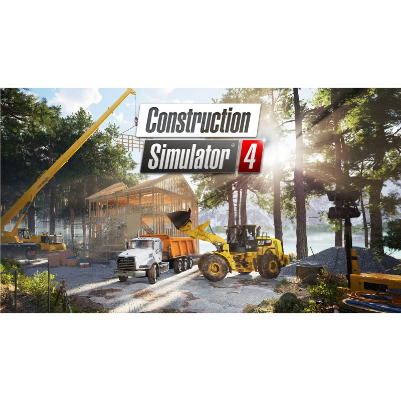 Captura de pantalla del gameplay de Construction Simulator 4 para Nintendo Switch mostrando la construcción en acción