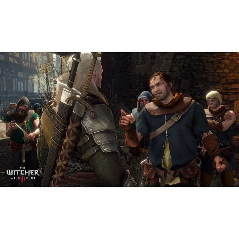 Captura de pantalla del gameplay de The Witcher 3 Wild Hunt en Nintendo Switch mostrando acción épica