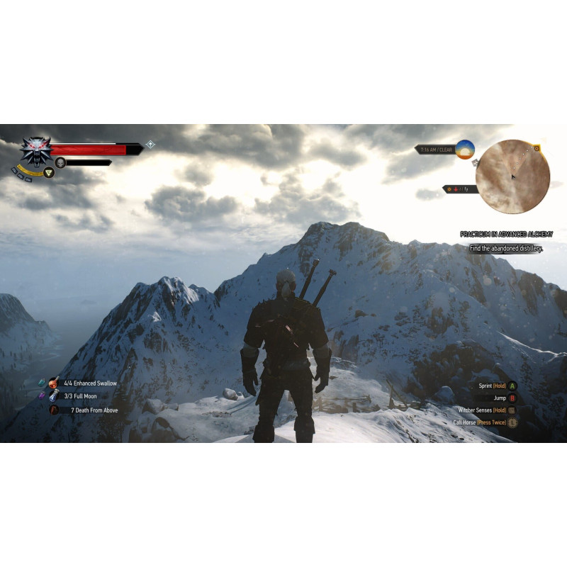 Captura de pantalla del gameplay de The Witcher 3: Wild Hunt en Nintendo Switch