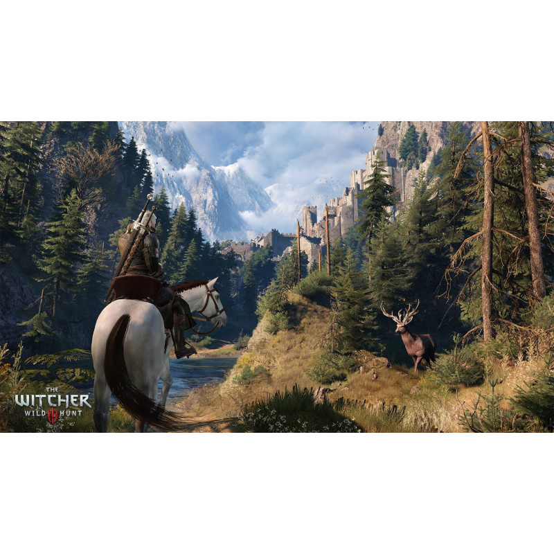 Captura de pantalla del gameplay de The Witcher 3 Wild Hunt para Nintendo Switch mostrando una intensa batalla