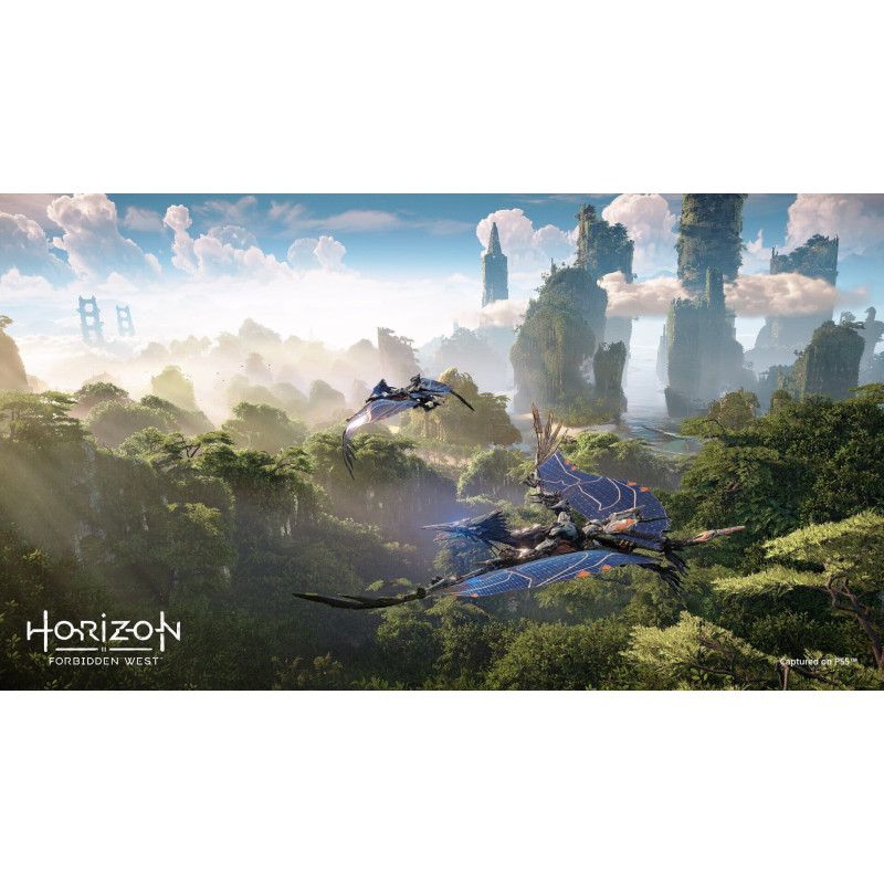Captura de pantalla del gameplay de Horizon Forbidden West para PlayStation 4 mostrando acción en el juego