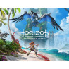 Captura de pantalla del gameplay de Horizon Forbidden West para PlayStation 4 mostrando acción intensa en el juego.