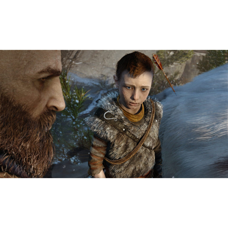 Captura de pantalla del gameplay de God of War para PlayStation 4 mostrando acción intensa y gráficos impresionantes
