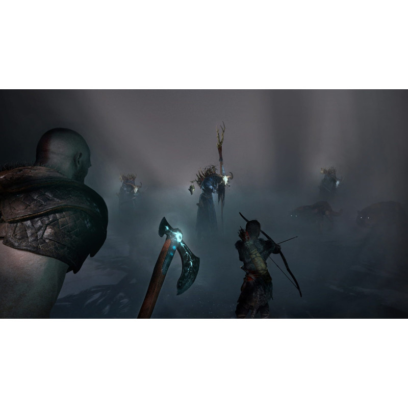 Captura de pantalla del gameplay de God of War para PlayStation 4 mostrando acción intensa y gráficos impresionantes