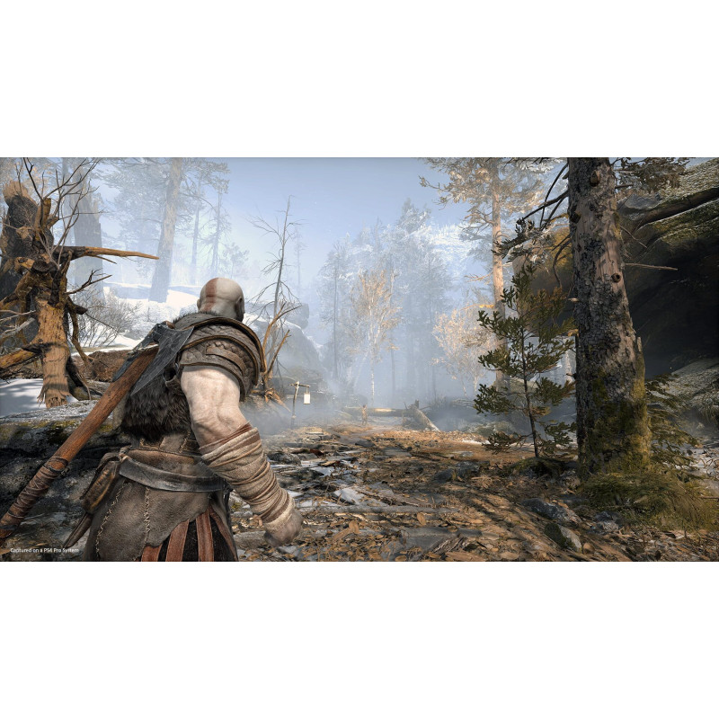 Captura de pantalla del gameplay de God of War para PlayStation 4 mostrando acción intensa y gráficos impresionantes