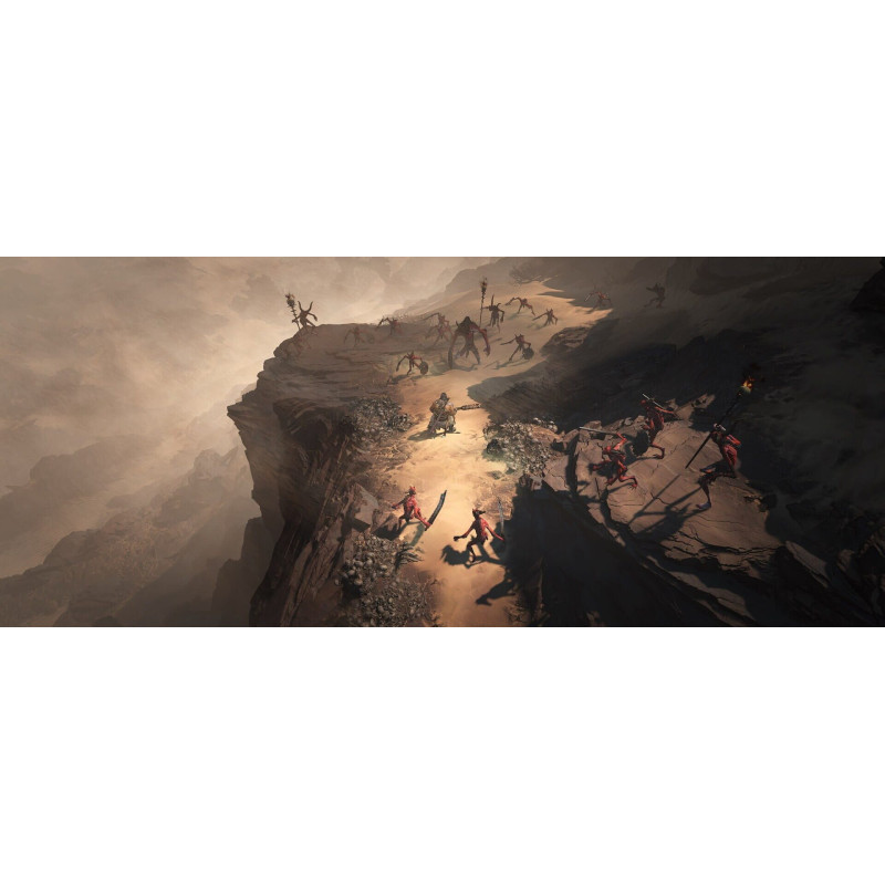 Captura de pantalla del gameplay de DIABLO IV en PlayStation 5 mostrando acción intensa y gráficos impresionantes
