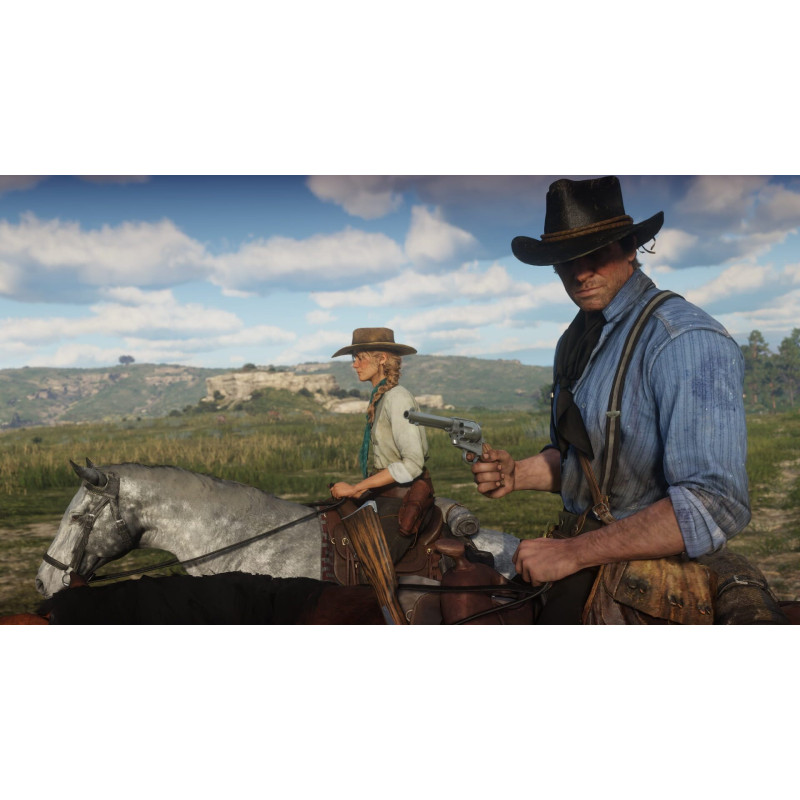 Captura de pantalla del gameplay de Red Dead Redemption 2 para Xbox mostrando acción en el juego